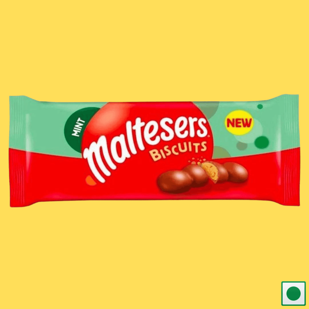 Maltesers Chocolate Biscuits Mint Flavoured, 110g (Imported)
